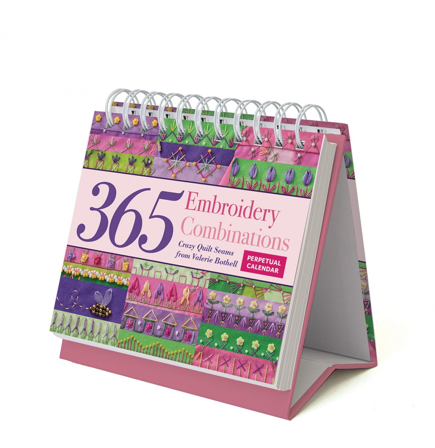 Embroidery Combinations Perpetual Calendar by Valerie Bothell for C&T Publishing