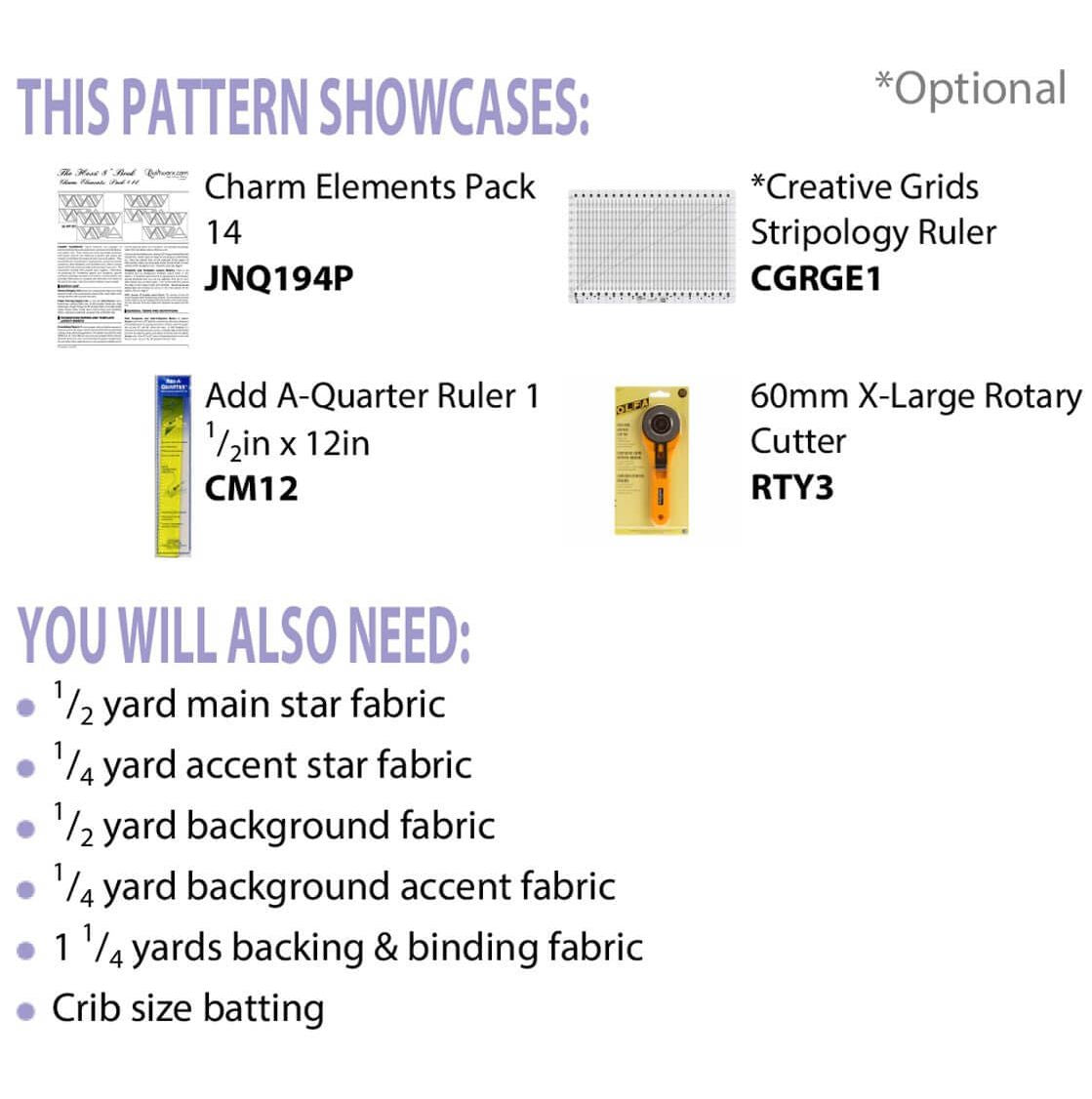 Northern Star Hexagon Table Topper Quilt Pattern by Cindi McCracken for Cut Loose Press