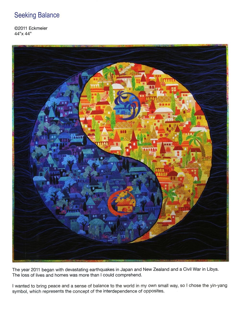 Happy Villages Expanded Updated Edition Quilt Pattern Book by Karen Eckmeier of The Quilted Lizard