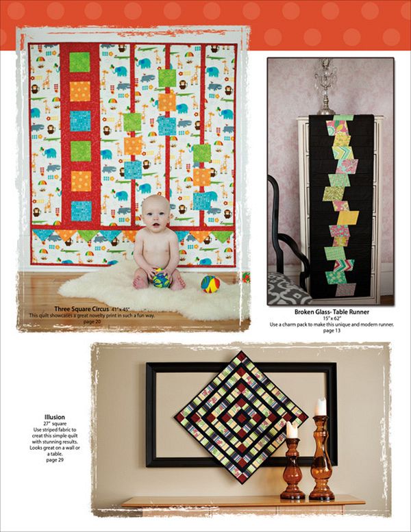 Fast and Furious Home Quilt Pattern Book by Gudrun Erla of G.E. Designs