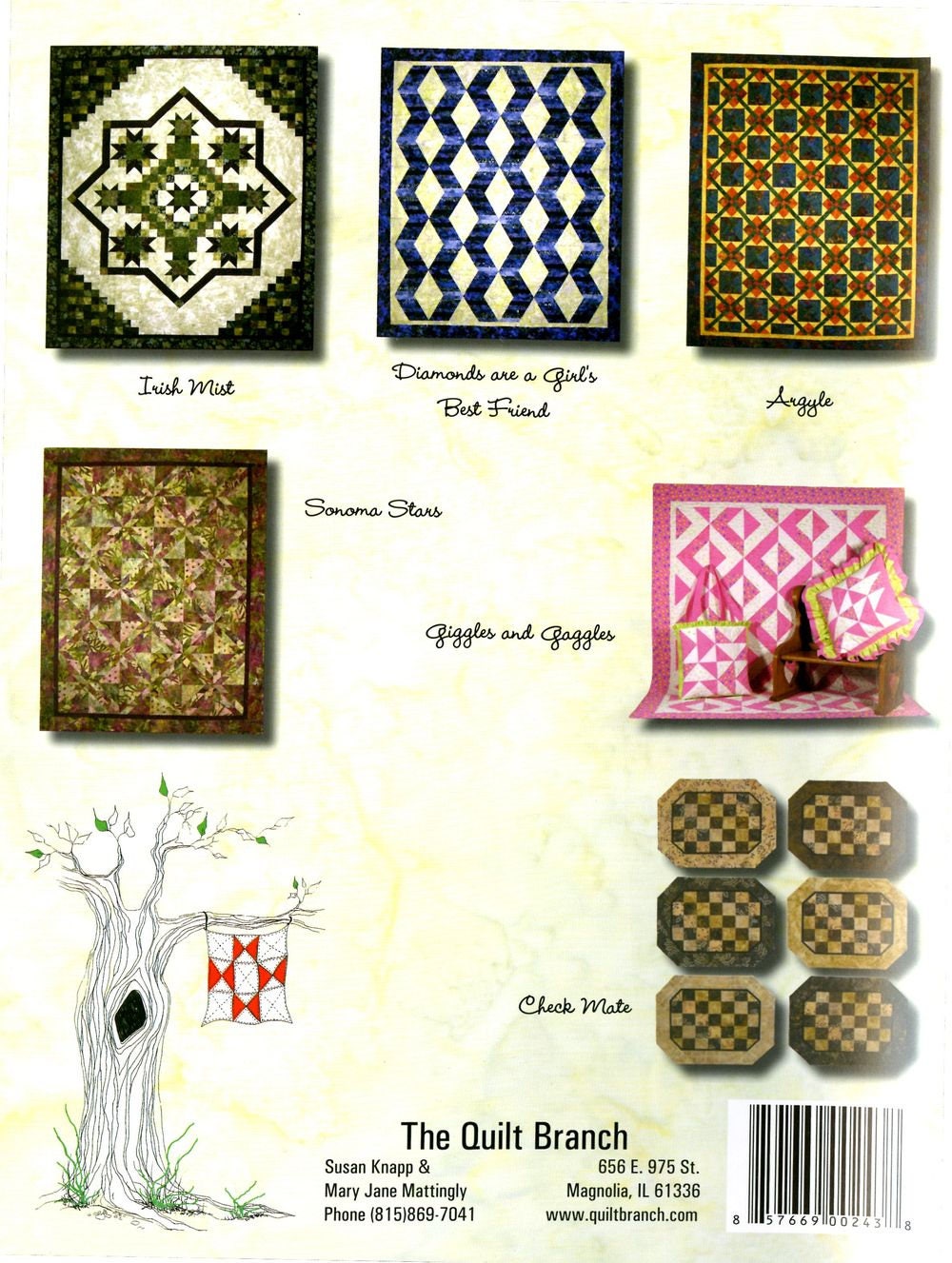Six Halves Make A Whole Lot More Quilt Pattern Book by Susan Knapp of The Quilt Branch - Dings & Dents