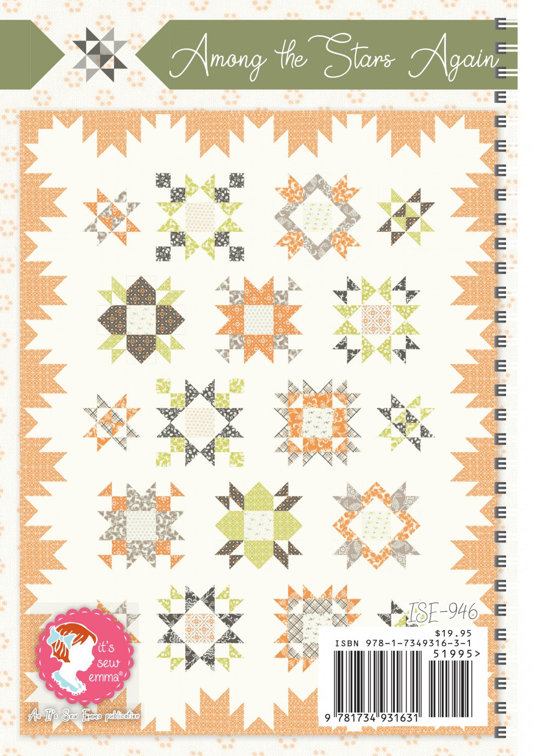 Among The Stars Again Quilt Pattern Book by Joanna Figueroa for It's Sew Emma - Dings & Dents