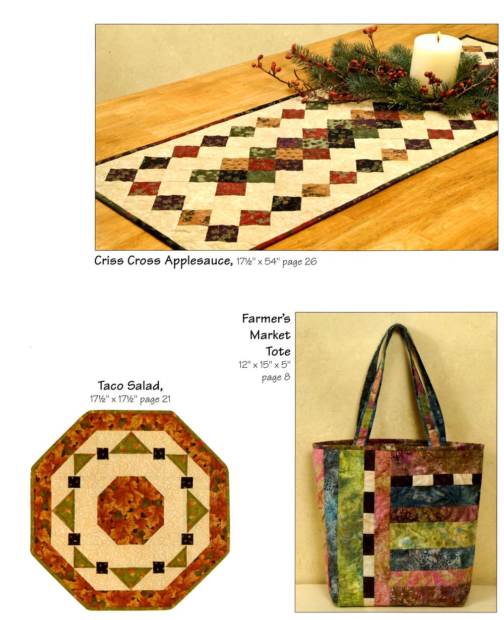 Let's Do Lunch Quilt and Sewing Pattern Book by Terry Atkinson of Atkinson Designs