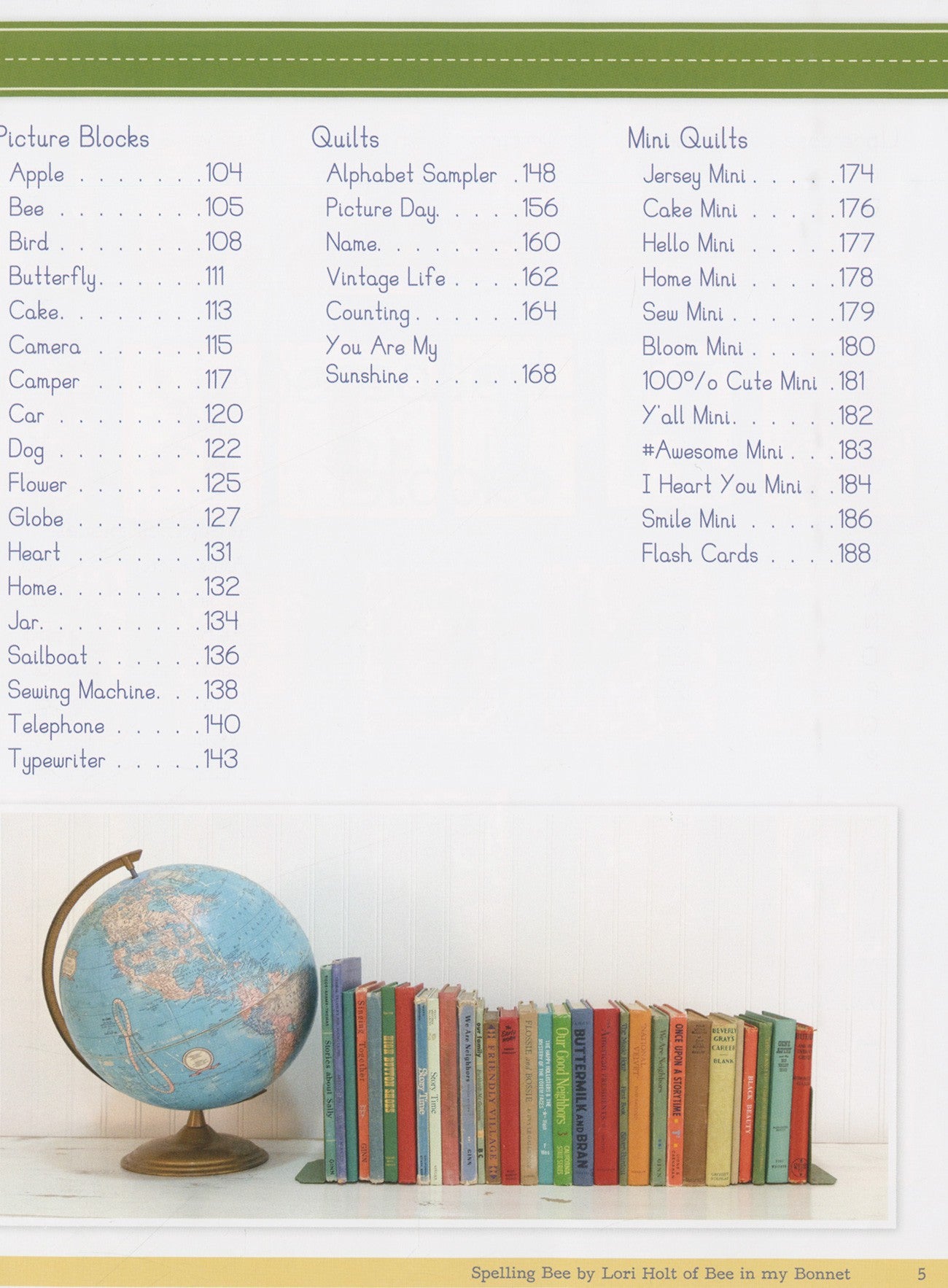 Spelling Bee Quilt Pattern Book by Lori Holt for It's Sew Emma