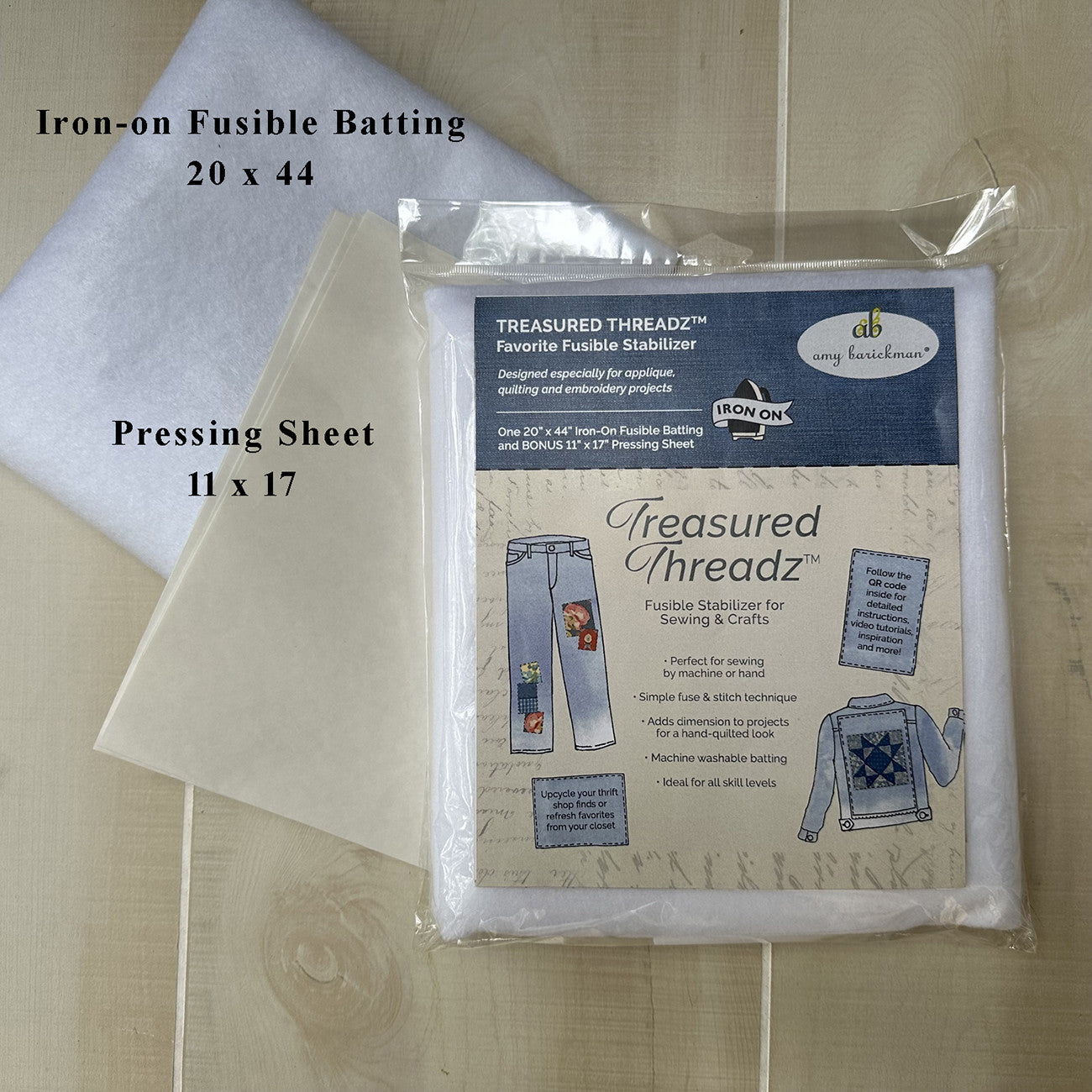 Light-Weight Fusible Stabilizer by Amy Barickman for Treasured Threadz