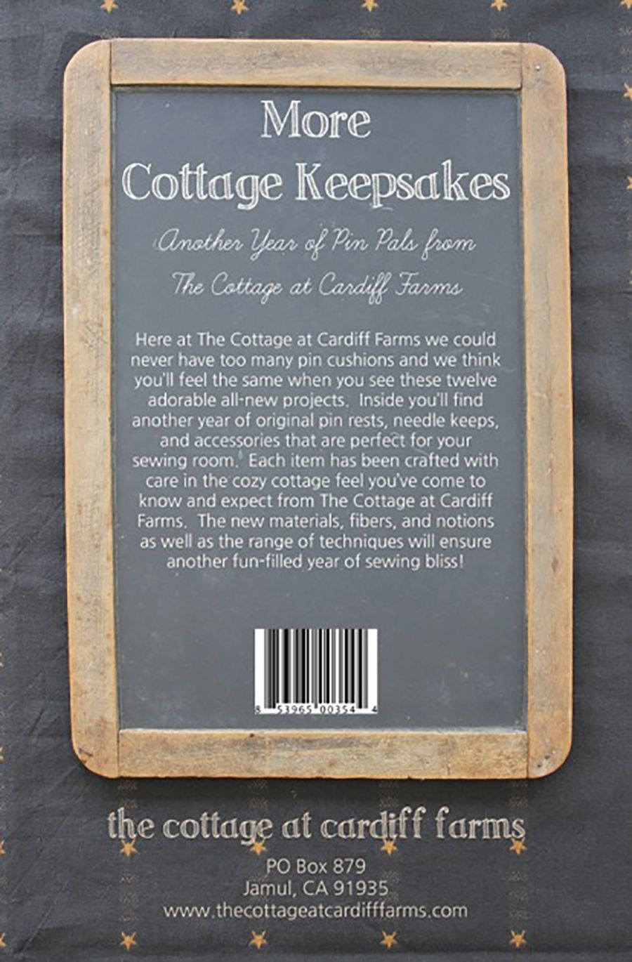 More Cottage Keepsakes Pincushion and Needle Keeps Pattern Book by Kathy Cardif of Cottage at Cardiff Farms