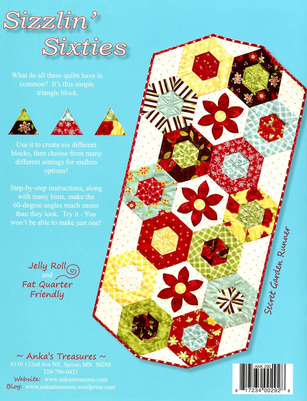 Sizzlin' Sixties Quilt Pattern Book by Heather Peterson of Anka's Treasures