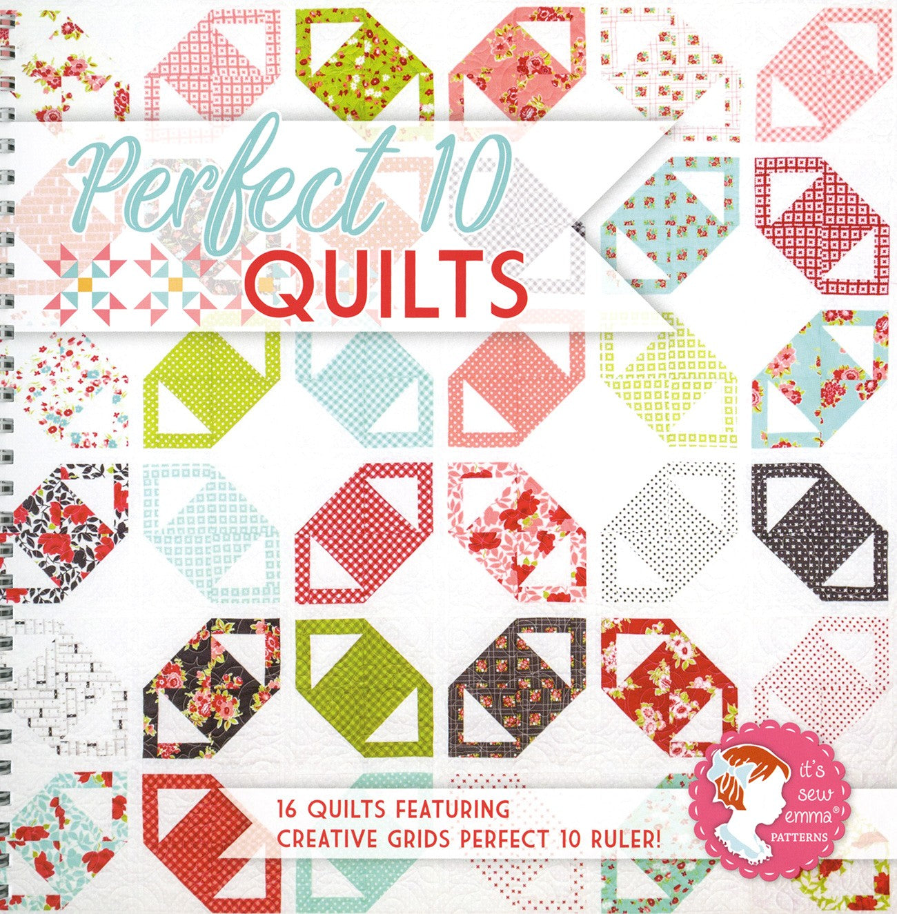 Perfect 10 Quilts Quilt Pattern Book by Kimberly Jolly for It's Sew Emma - Dings & Dents