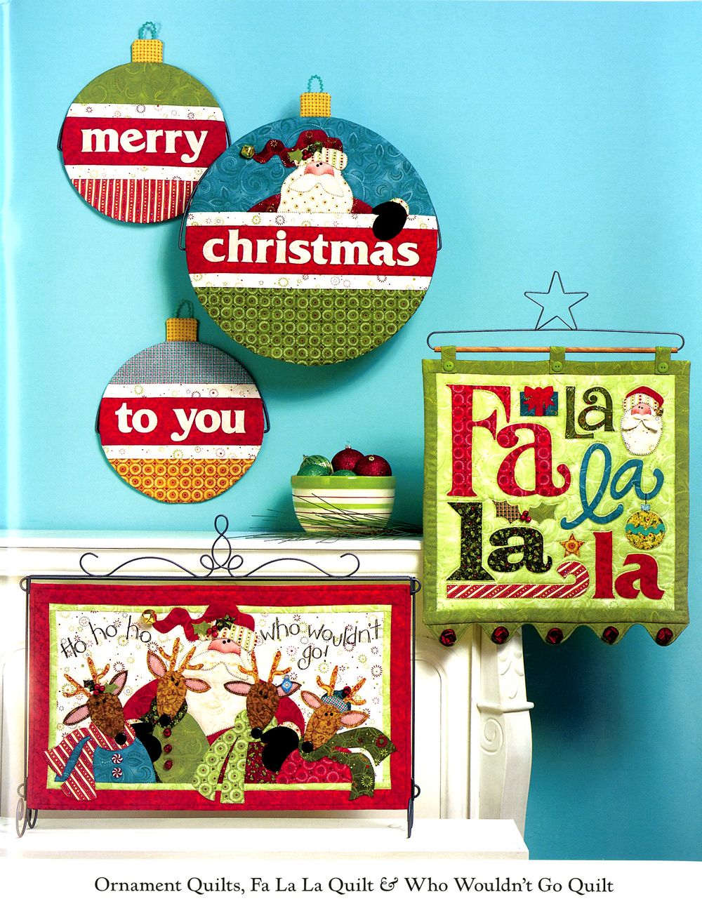 Jingle All The Way Quilt Pattern Book by Nancy Halvorsen of Art to Heart