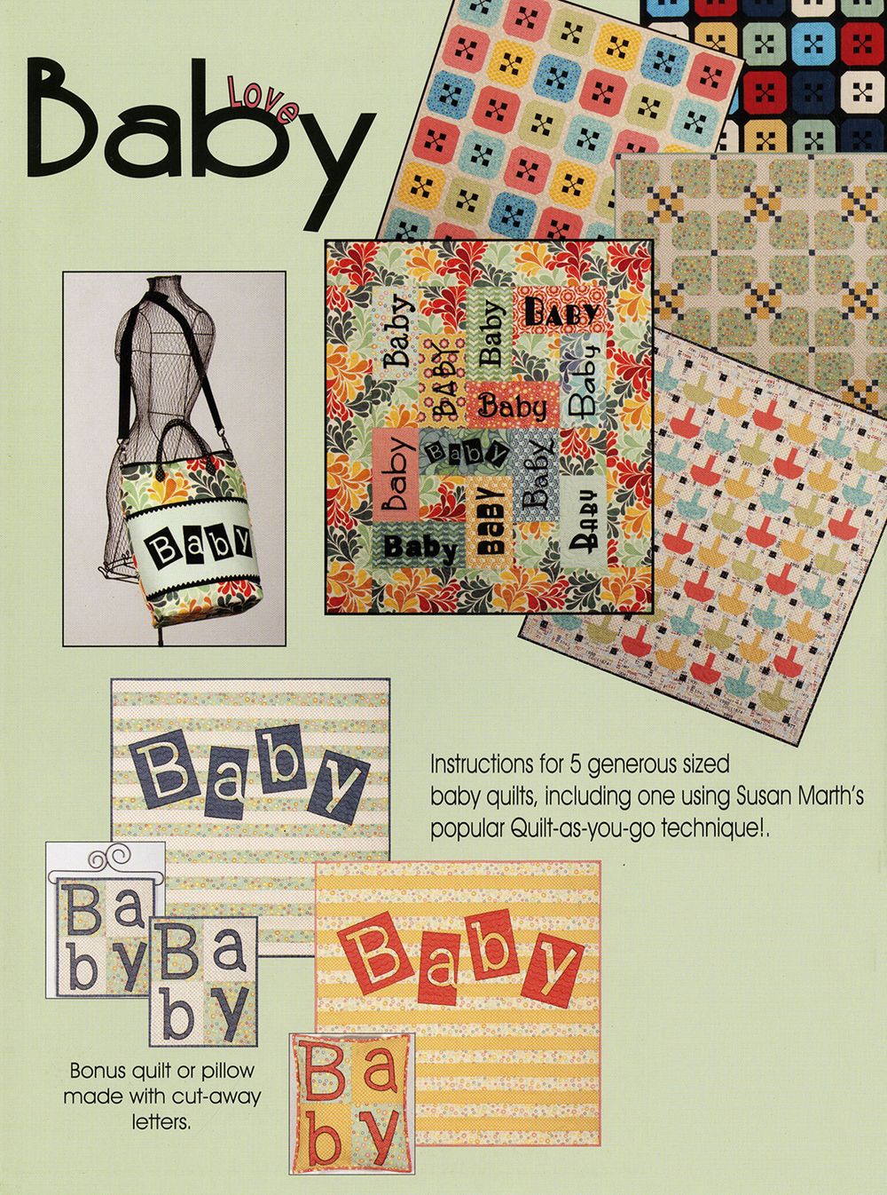 Baby Love Quilt Pattern Book by Susan Marth for Suzn Quilts