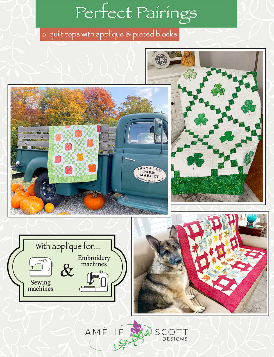 Perfect Pairings Quilt Pattern Booklet from Amelie Scott Designs