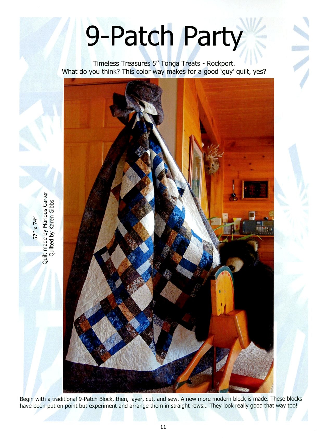 Director's Cut Quilt Pattern Book by Marlous Carter for Marlous Designs