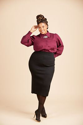 Vernon Shirt Sizes 12 - 32 Sewing Pattern by Jenny Rushmore of Cashmerette Patterns