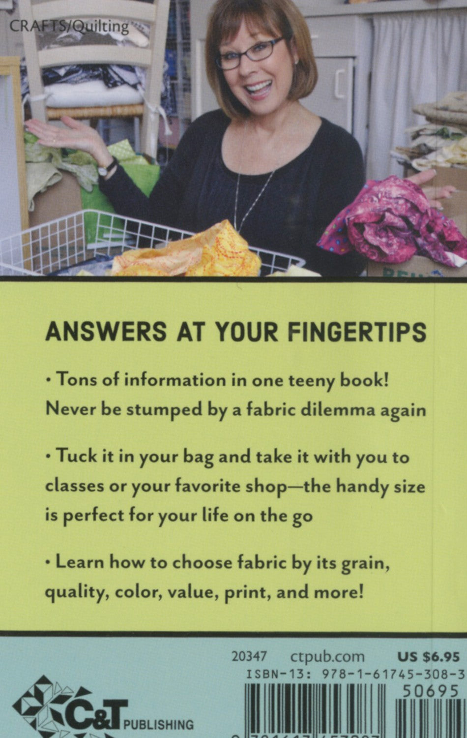 Quilter's Fabric Handy Pocket Guide Book by Alex Anderson for C&T Publishing