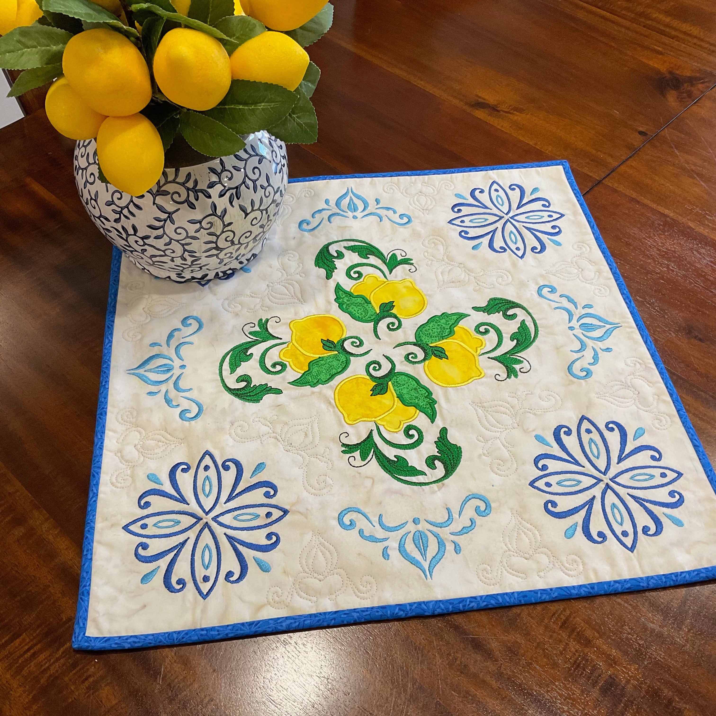 Limoncello Table Set Quilt Pattern Book from Amelie Scott Designs