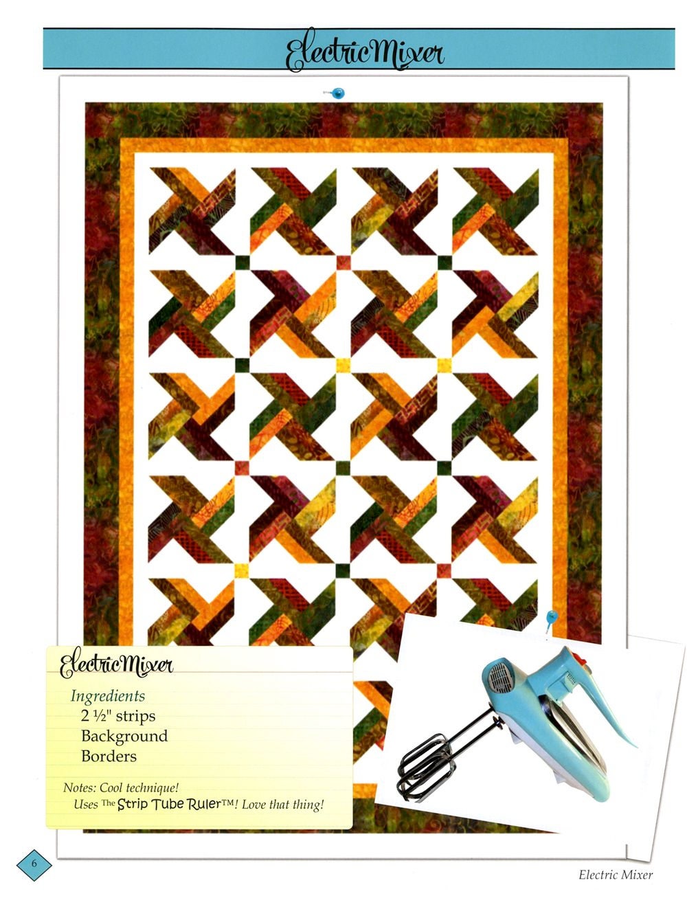 Sweet Tooth Quilt Pattern book by Daniela Stout of Cozy Quilt Designs