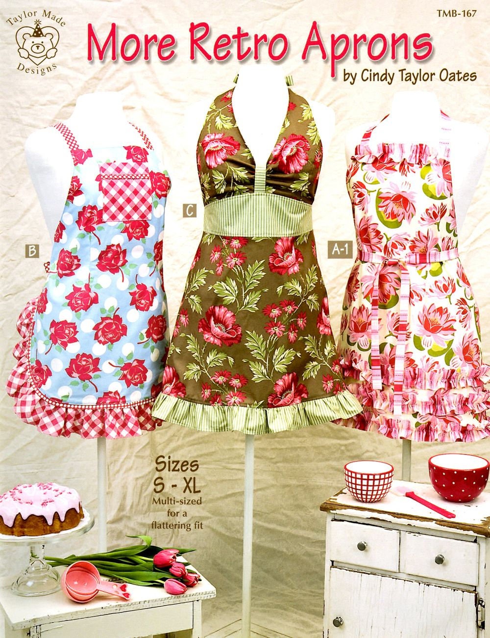 More Retro Aprons Sewing Pattern Book by Cindy Taylor Oates of Taylor Made Designs