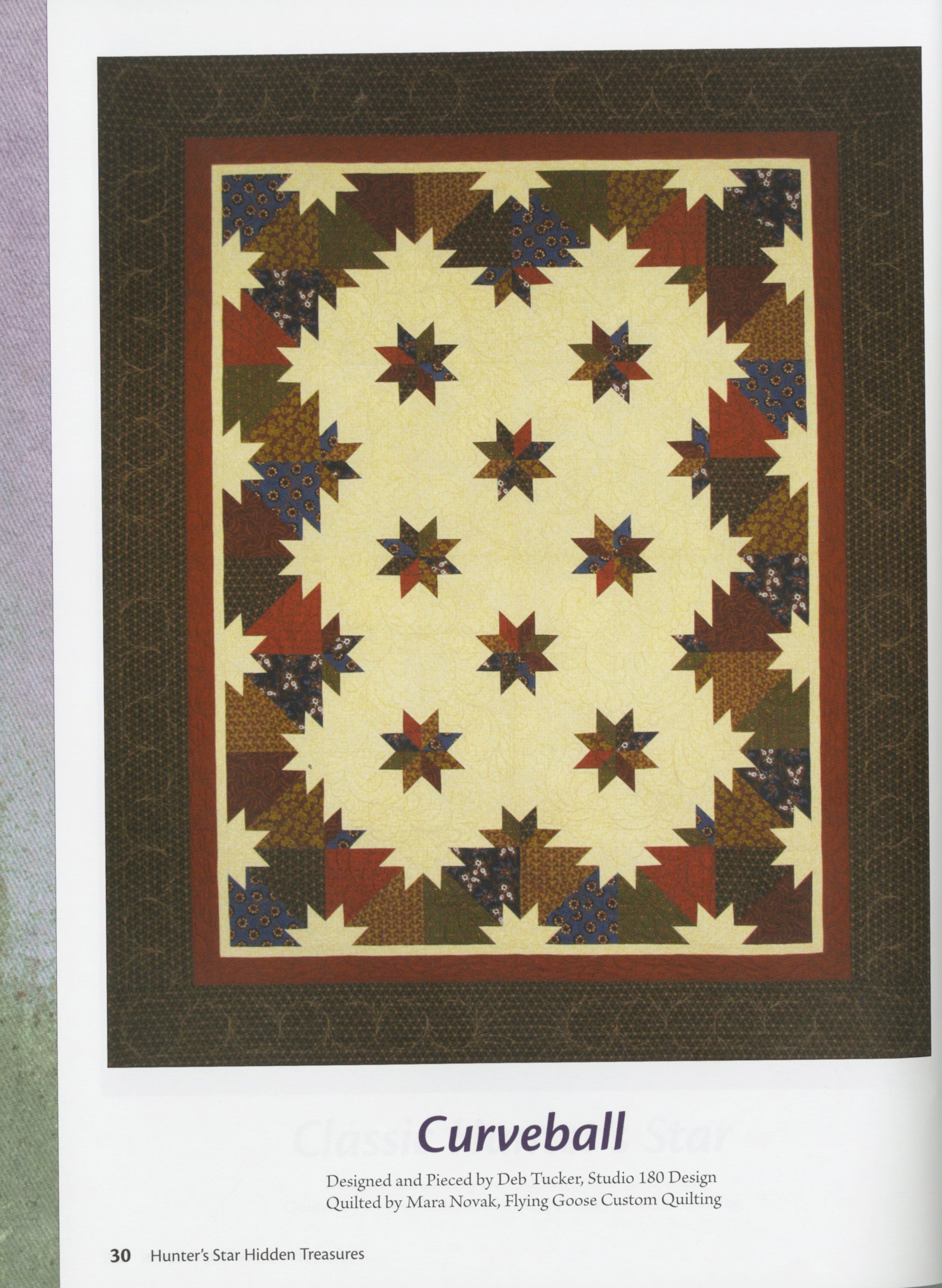 Hunter's Star Hidden Treasures Quilt Book by Deb Tucker for Studio 180 Design