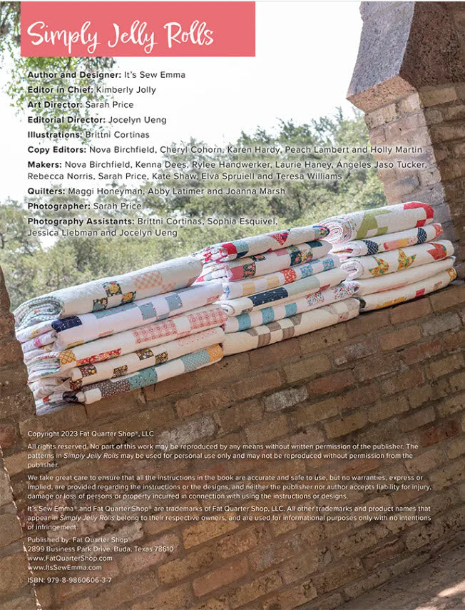 Simply Jelly Rolls Quilt Pattern Book from It's Sew Emma - Dings & Dents
