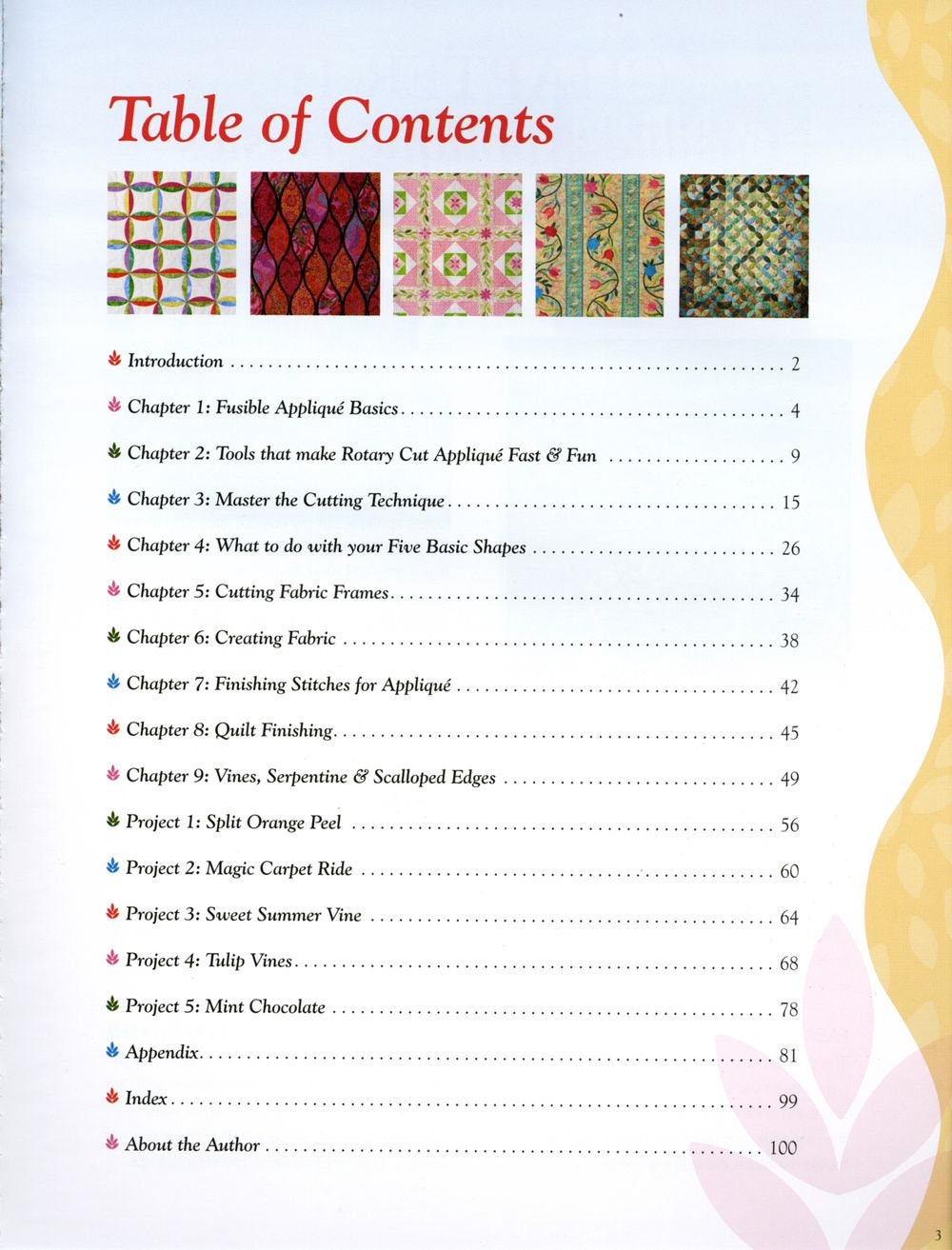 Rotary Cut Applique Using Leaves Galore Quilt Templates Quilt Book by Sue Pelland - Dings & Dents