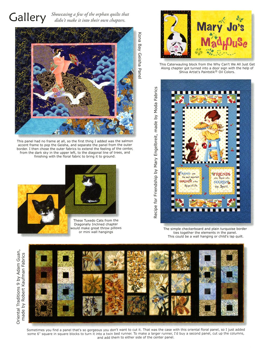 Panel Play Quilt Pattern Book by Barbara Becker of Cozy Quilt Designs