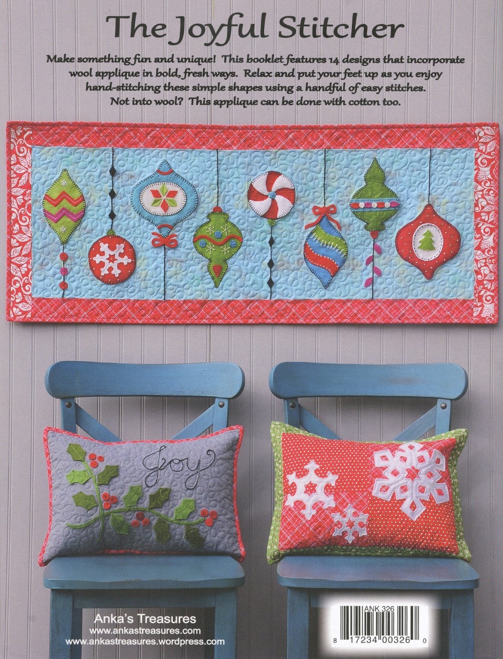 The Joyful Stitcher Quilt Pattern Book by Heather Peterson of Anka's Treasures