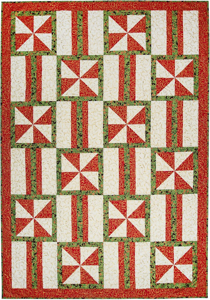 Make It Christmas with 3-Yard Quilts Pattern Book By Fran Morgan and Donna Robertson for Fabric Cafe