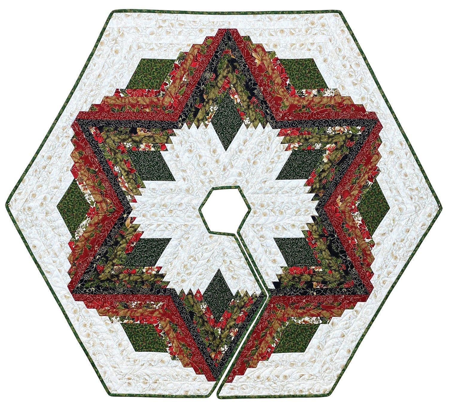 Diamond Log Cabin Quilts and Tree Skirt Pattern Book by Eleanor Burns for Quilt In A Day
