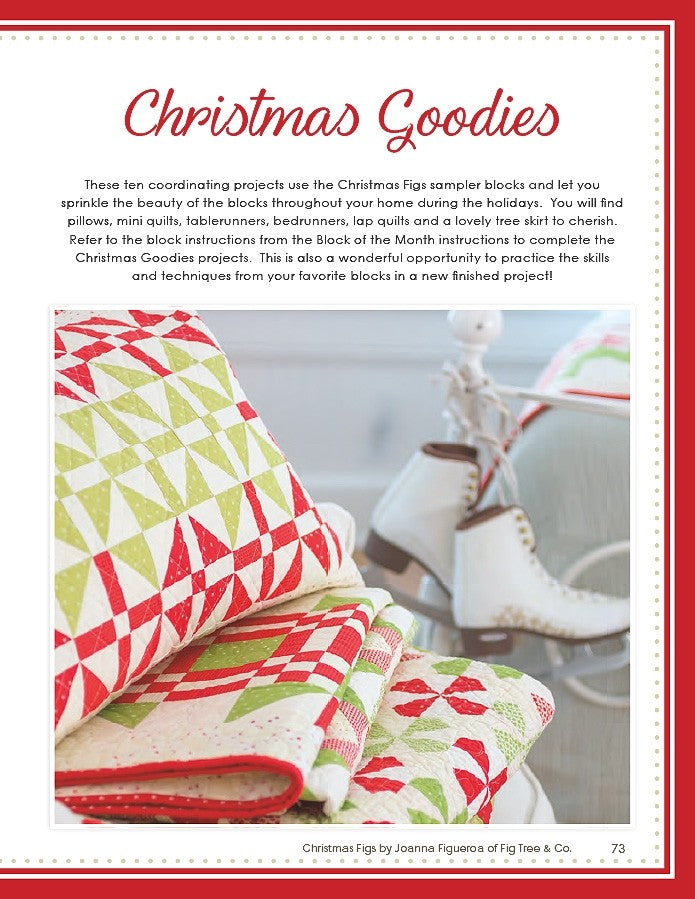 Christmas Figs Quilt Pattern Book by Joanna Figueroa for It's Sew Emma - Dings & Dents
