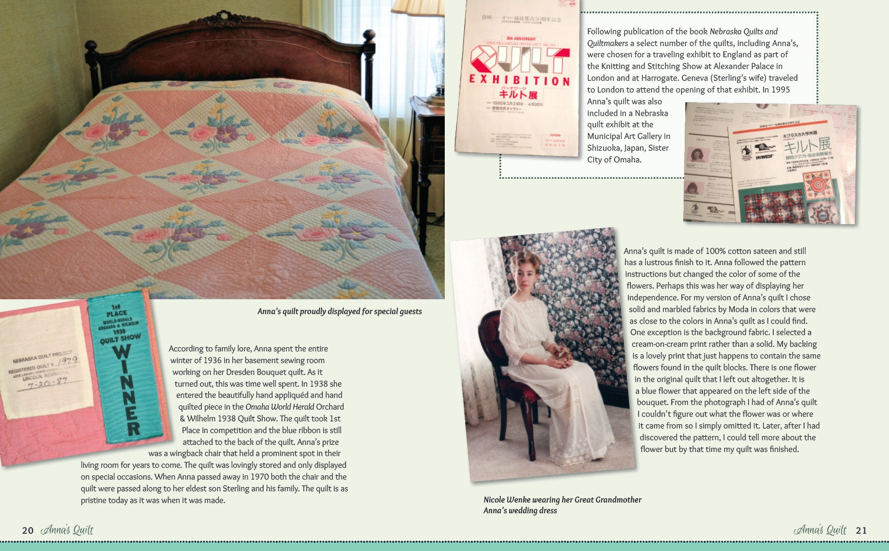 Anna's Quilt Pattern Book by Donna Di Natale for Kansas City Star Quilts