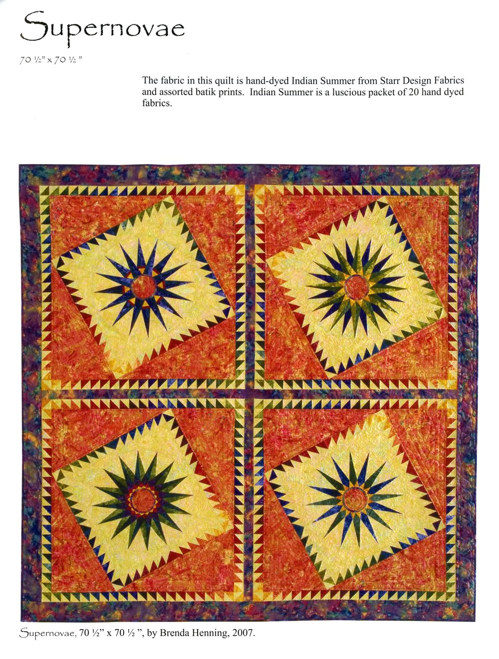 Mariners Compass Quilts 2nd edition by Brenda Henning of Bear Paw Productions