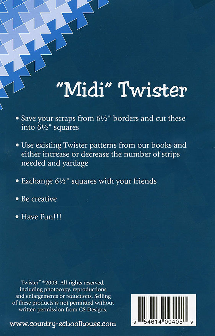 Midi Twister Tool Quilt Template by Marsha Bergren for Twister Sisters