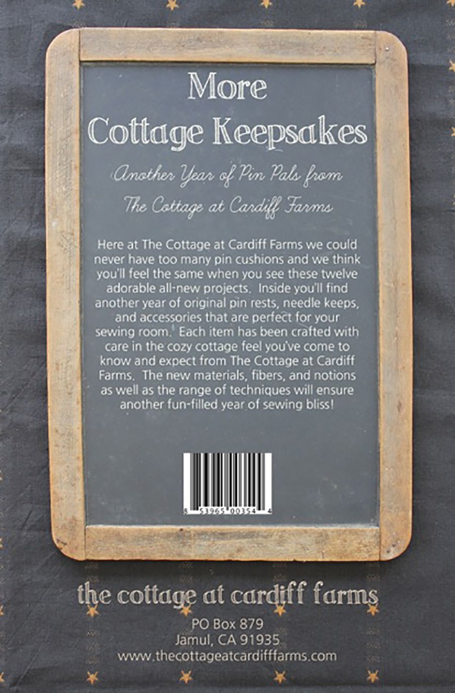 More Cottage Keepsakes Pincushion and Needle Keeps Pattern Book by Kathy Cardif of Cottage at Cardiff Farms