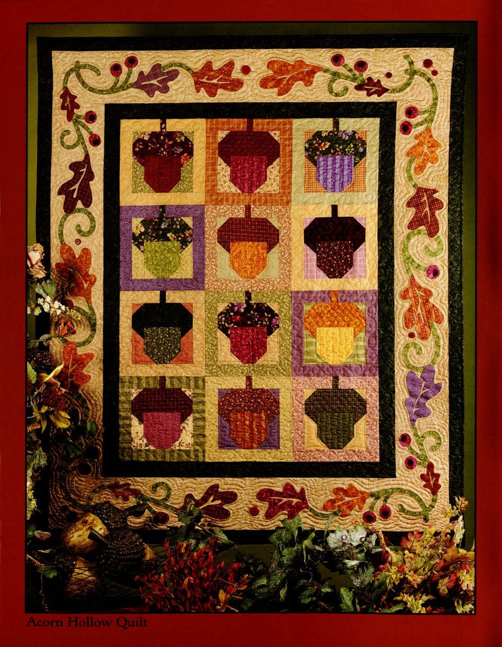 Acorn Hollow Quilt Pattern Book by Nancy Halvorsen of Art to Heart
