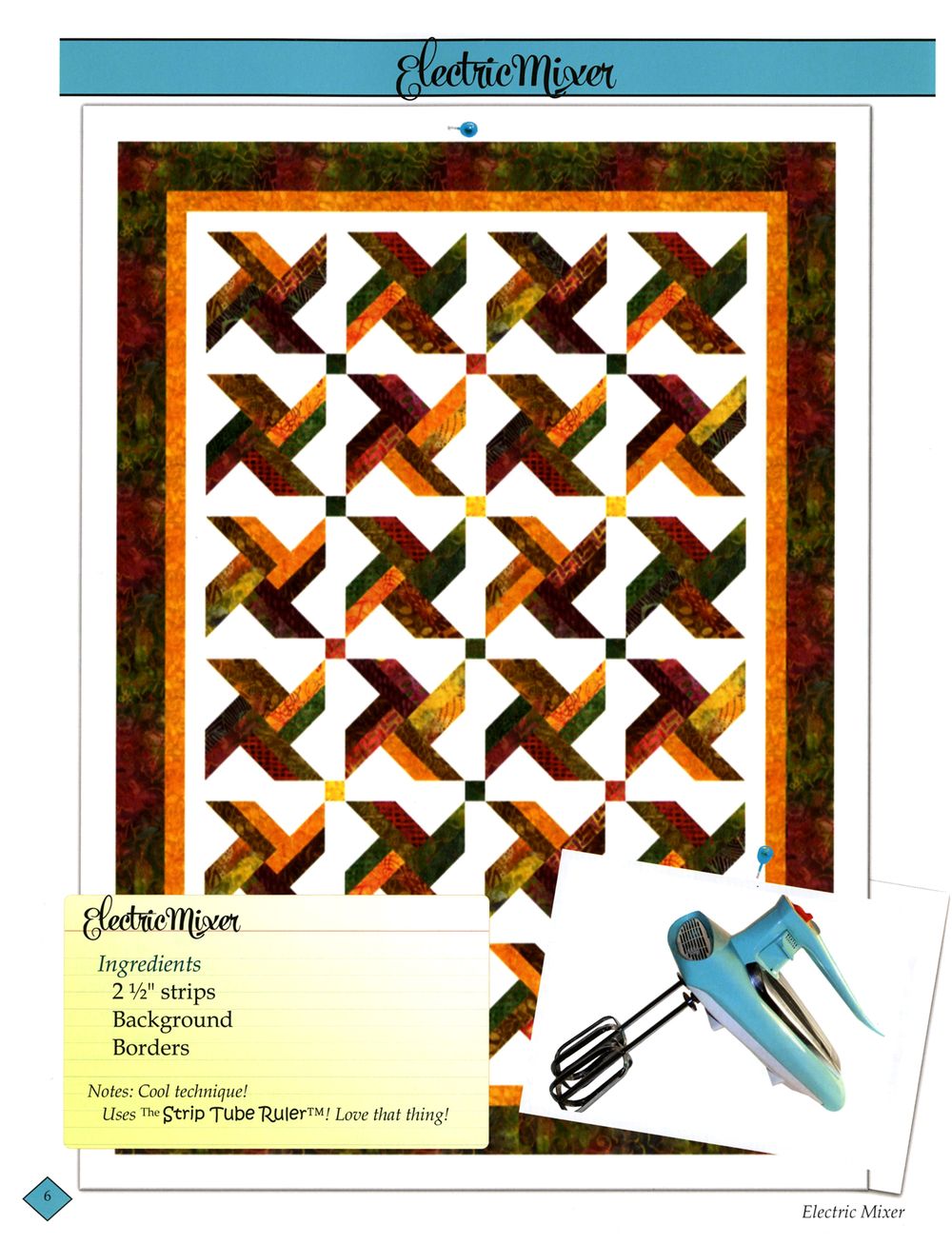 Sweet Tooth Quilt Pattern book by Daniela Stout of Cozy Quilt Designs