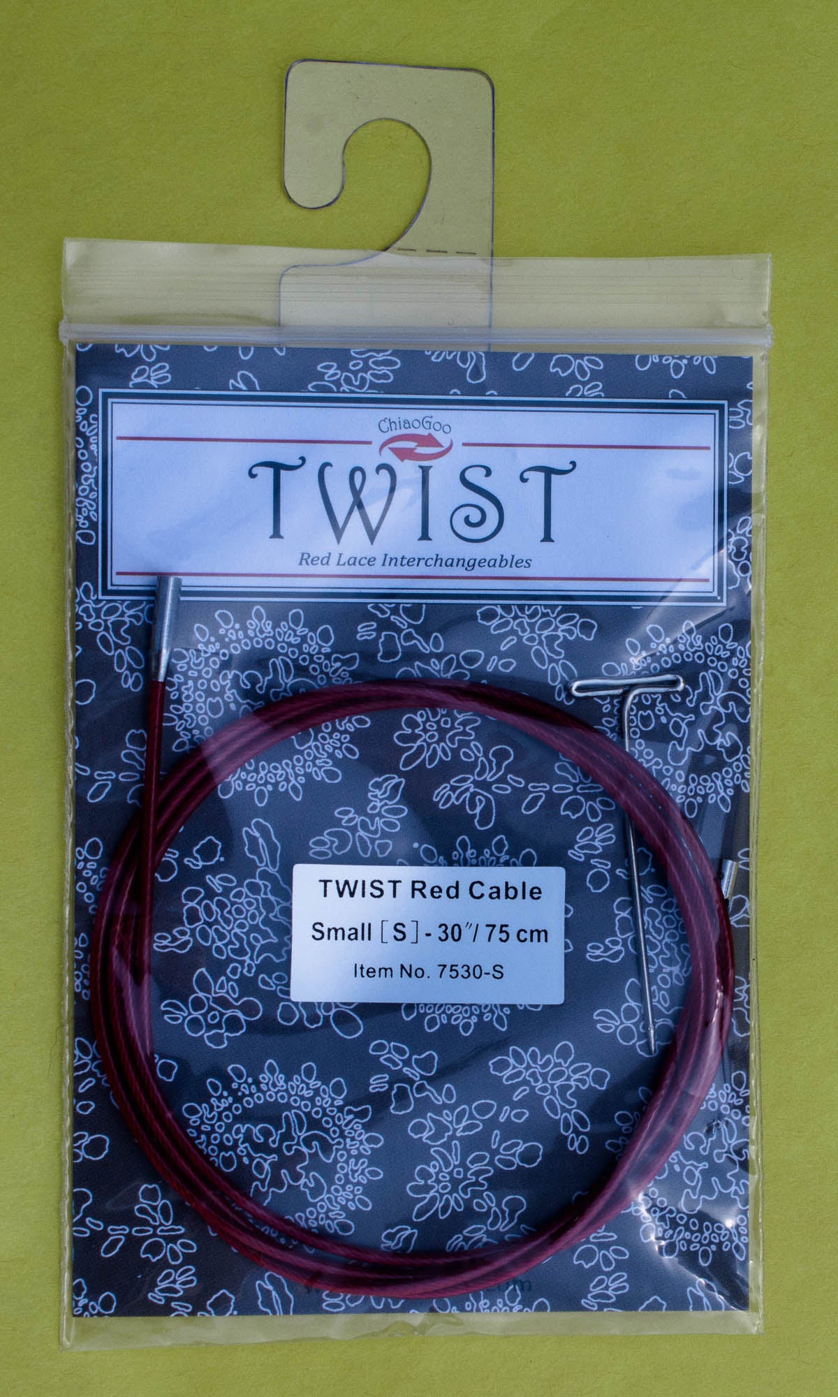 ChiaoGoo TWIST - [S] Small Interchangeable Red Cables - For US-2 (2.75 mm) to US-8 (5 mm) Tips