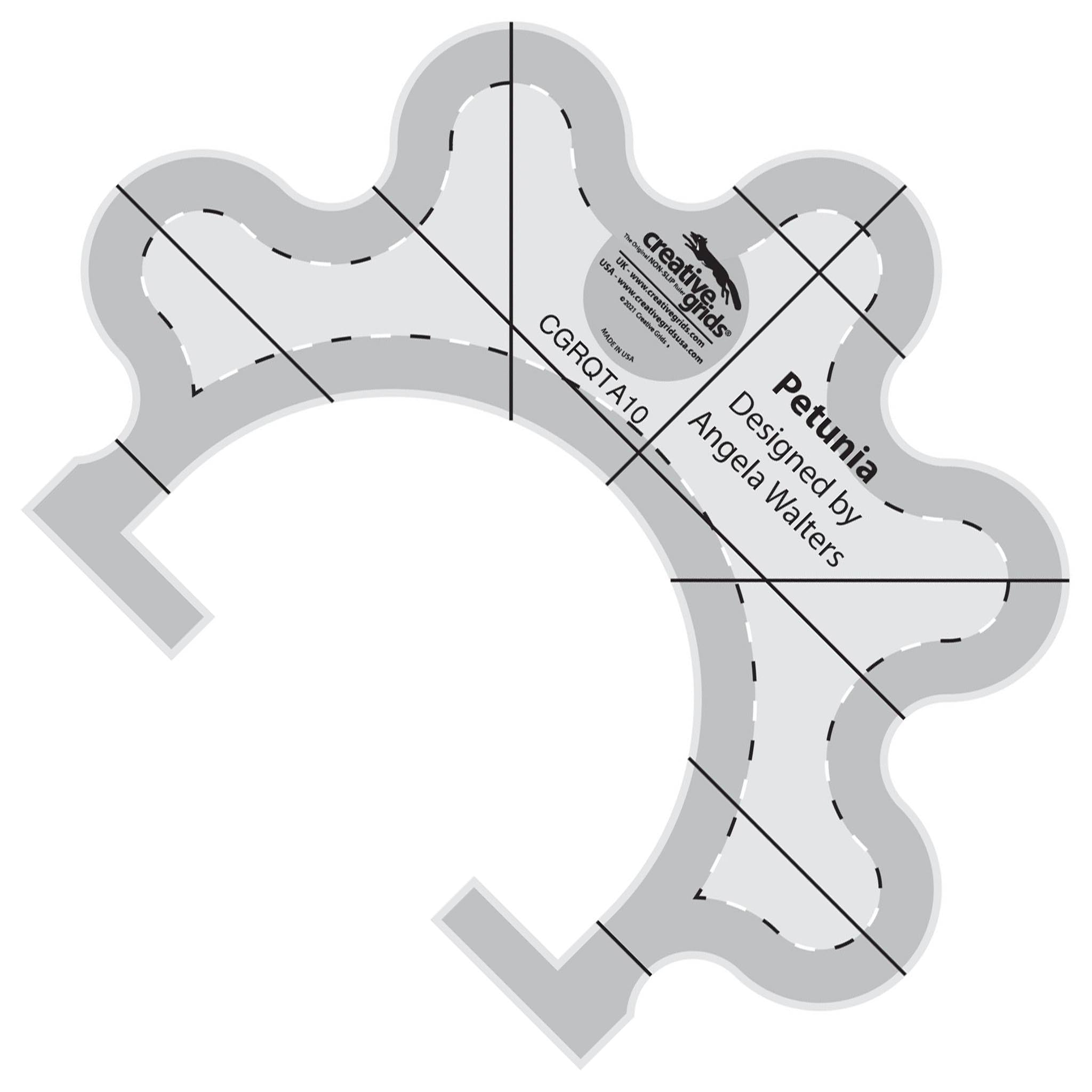 Creative Grids Machine Quilting Tool - PETUNIA (CGRQTA10)