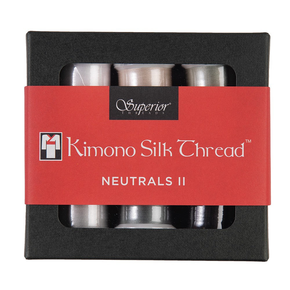 Kimono Silk 6-Spool Thread Set Neutrals II Collection by Superior Threads