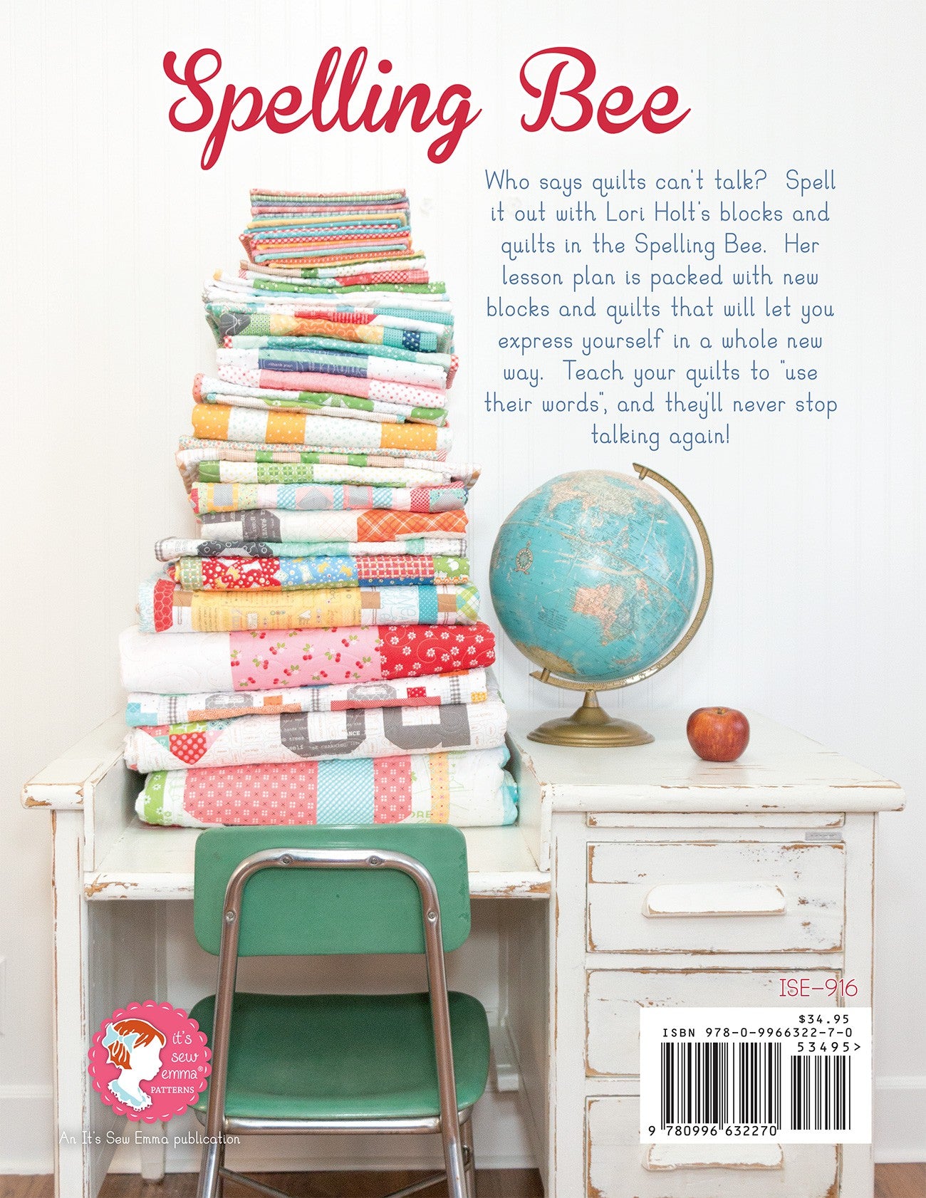 Spelling Bee Quilt Pattern Book by Lori Holt for It's Sew Emma