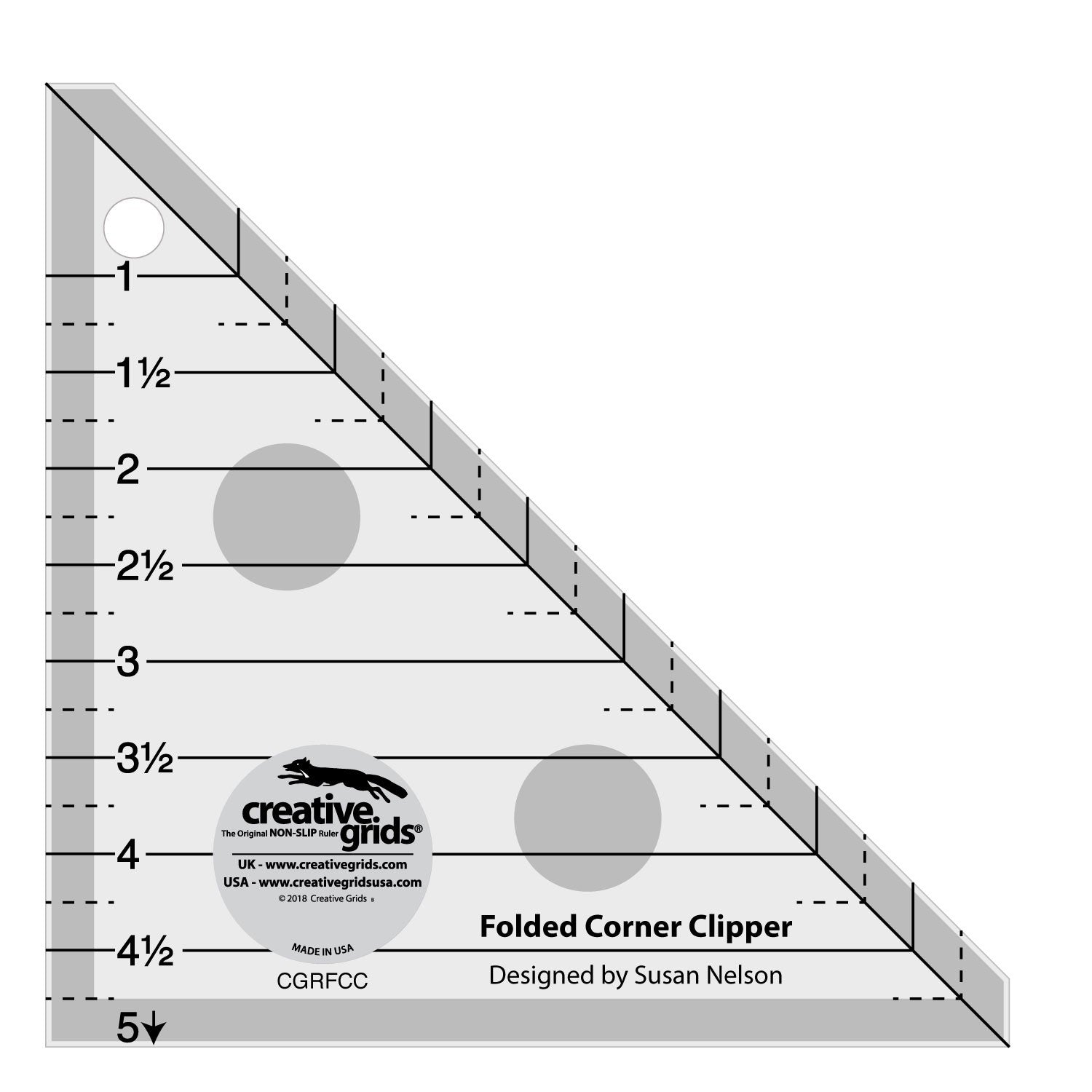 Creative Grids Half Sixty Triangle Ruler (CGRT30)