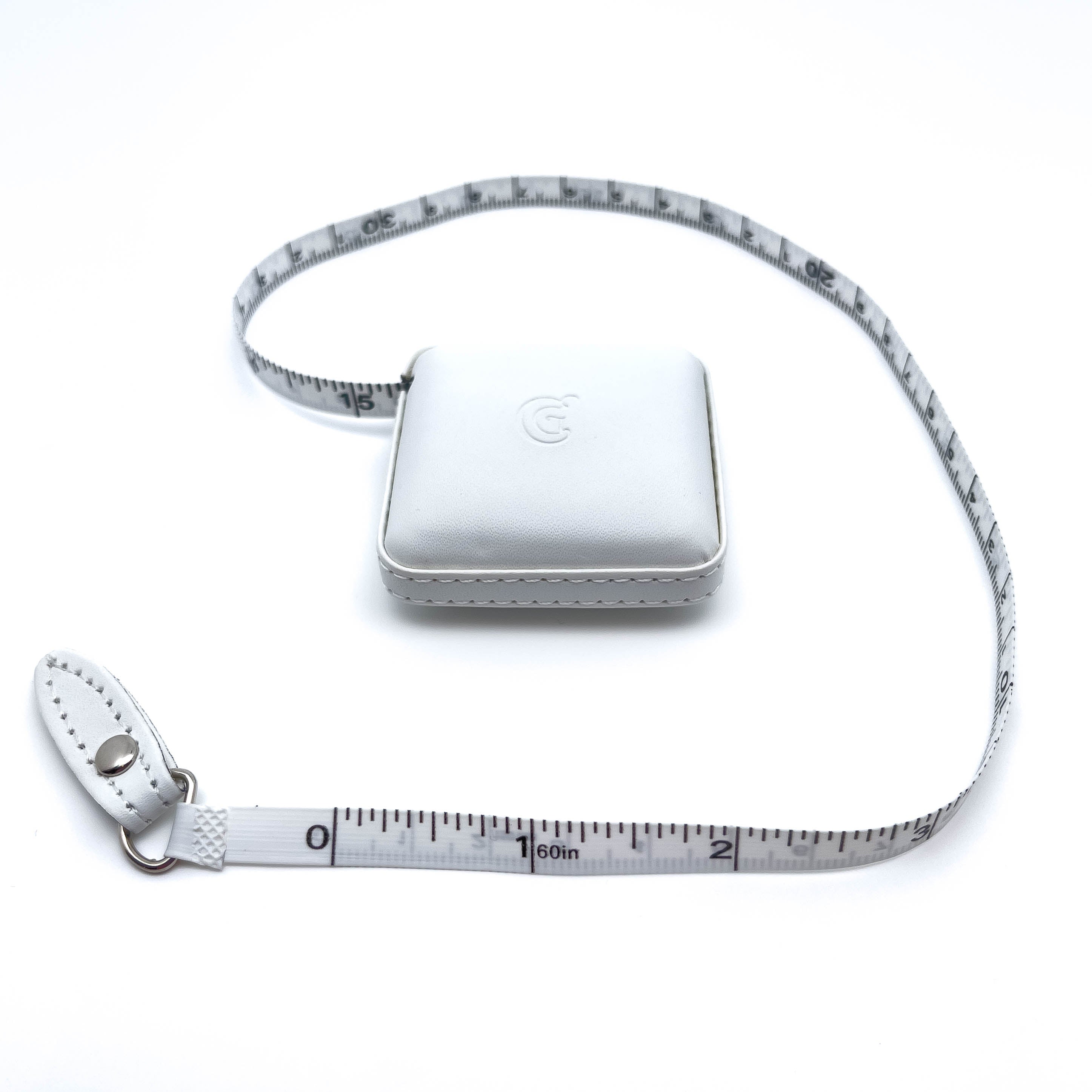 ChiaoGoo White Retractable 60-Inch (150 cm) Tape Measure, 2-Inch Square