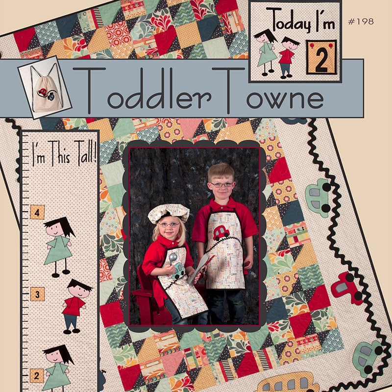 Toddler Towne Quilt Pattern Book by Susan Marth for Suzn Quilts