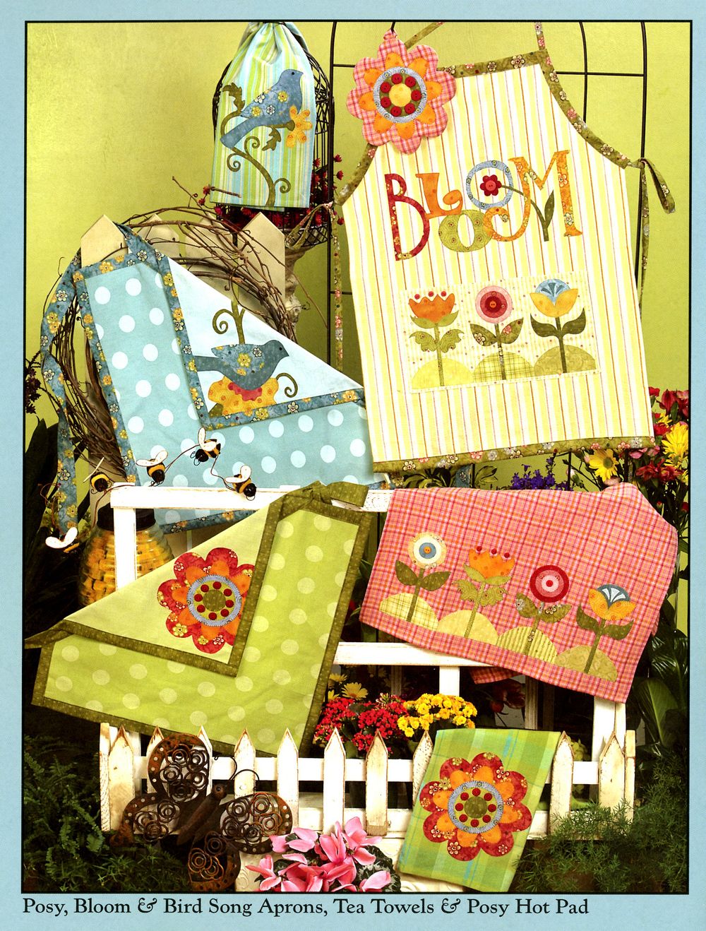 Garden Song Quilt Pattern Book by Nancy Halvorsen of Art to Heart
