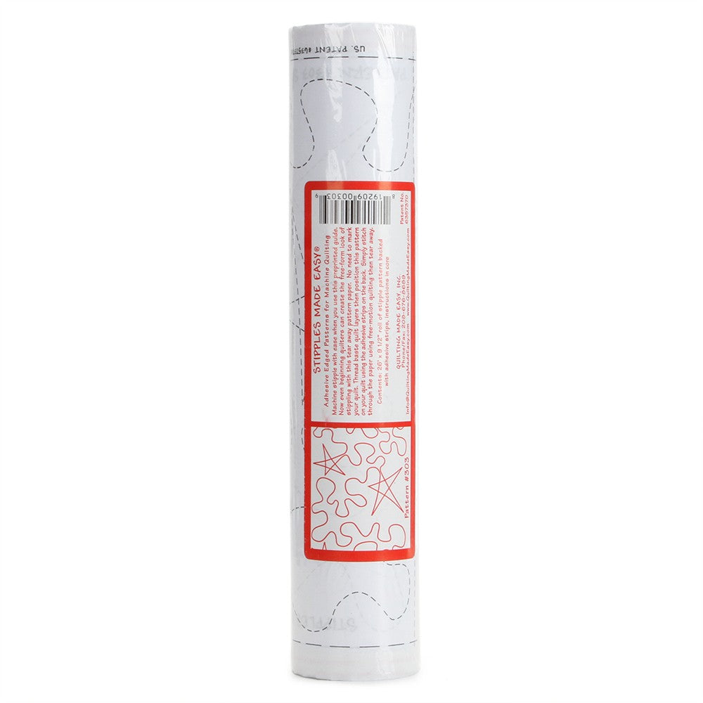 Quilt Pattern On A Roll Stipples Made Easy Stipples and Stars 303 9 1/2 Inches x 26 Feet