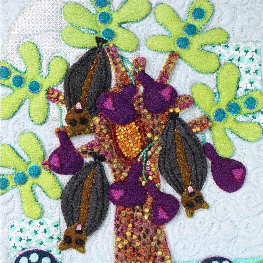 Forest For The Trees - Applique, Embroidery, and Quilt Pattern Book by Sue Spargo of Folk Art Quilts