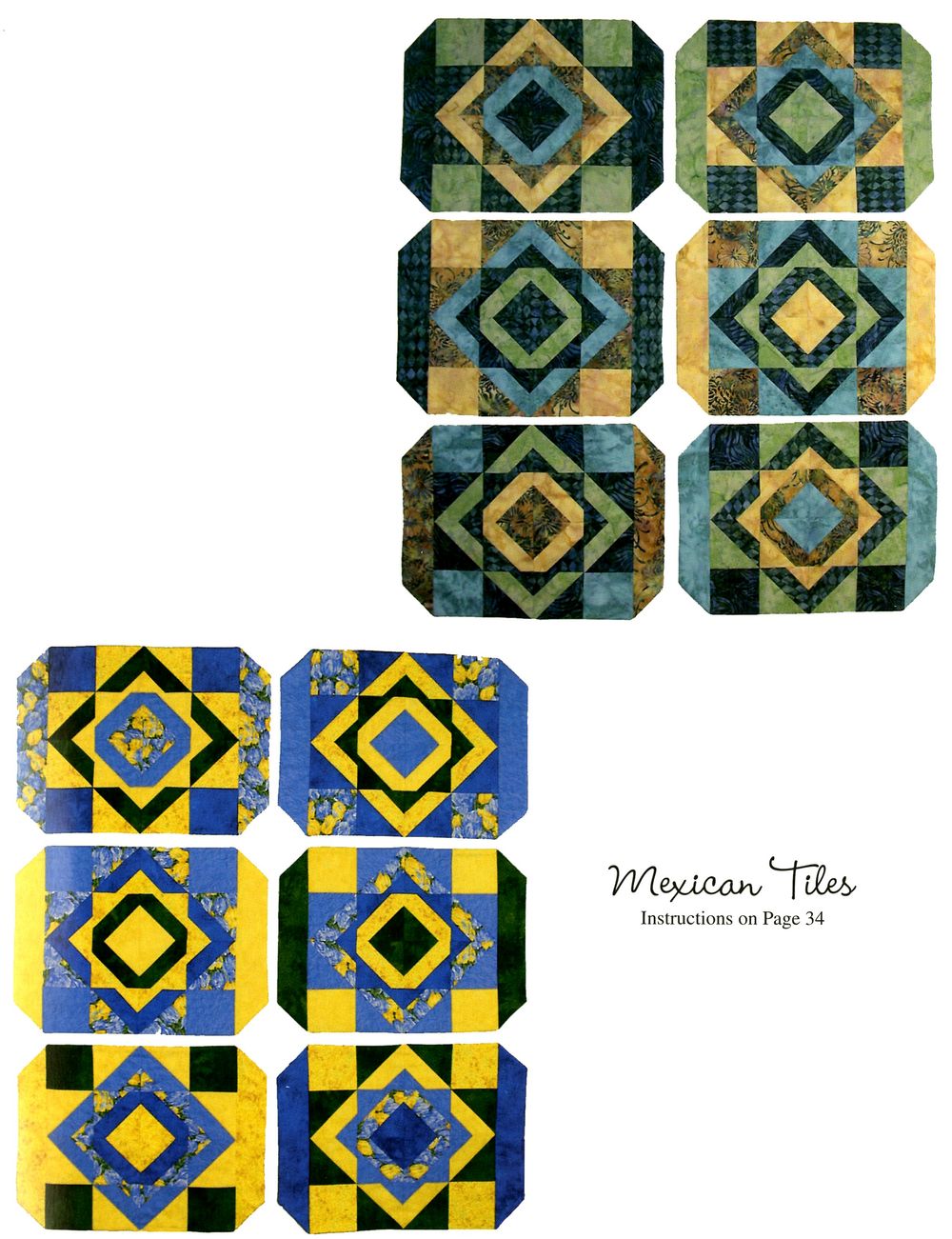 Six Halves Make A Whole Quilt Pattern Book by Susan Knapp of The Quilt Branch