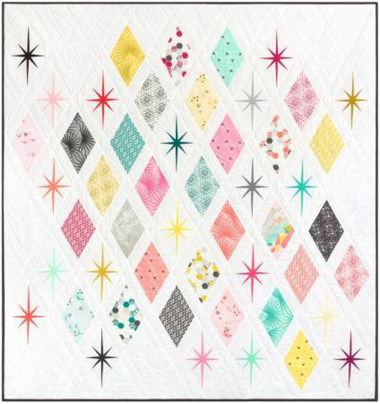 Atomic Starburst Quilt Pattern by Violet Craft