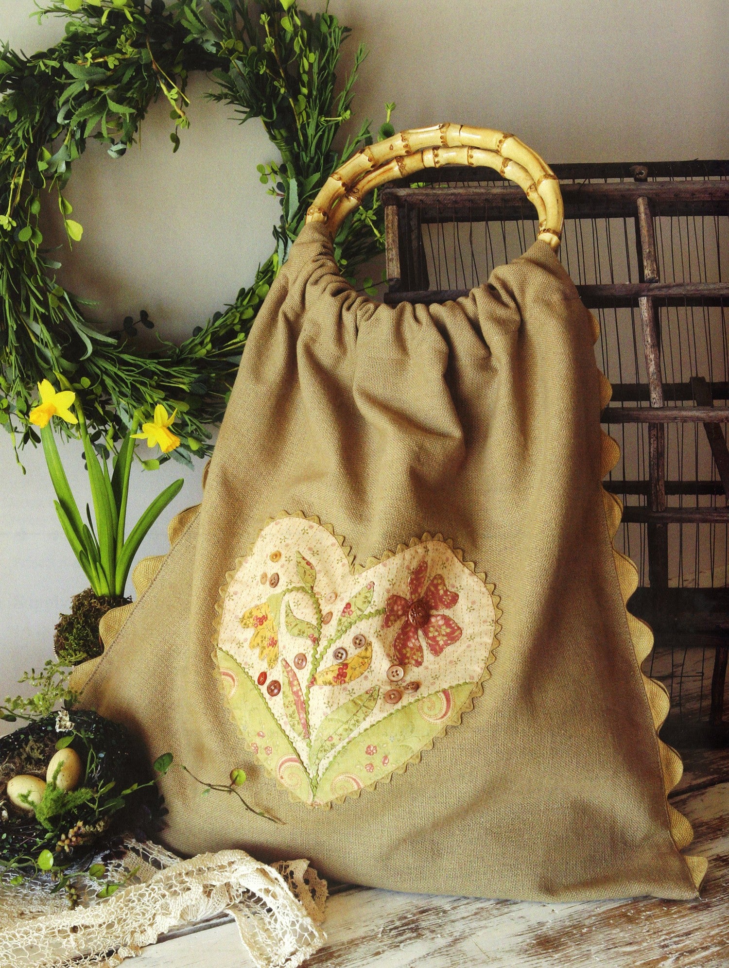 In Full Bloom Applique Quilt Pattern Book by Barb Adams and Alma Allen of Blackbird Designs