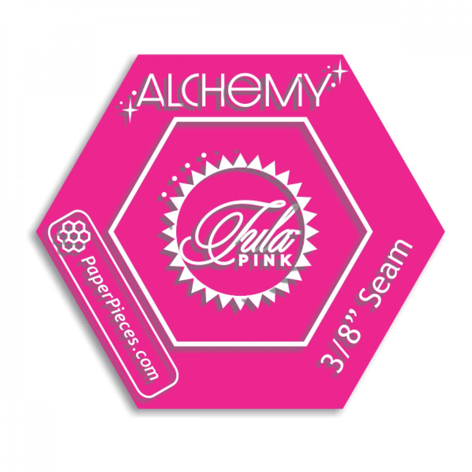 Alchemy Acrylic Template with 3/8in Seam Allowance by Tula Pink