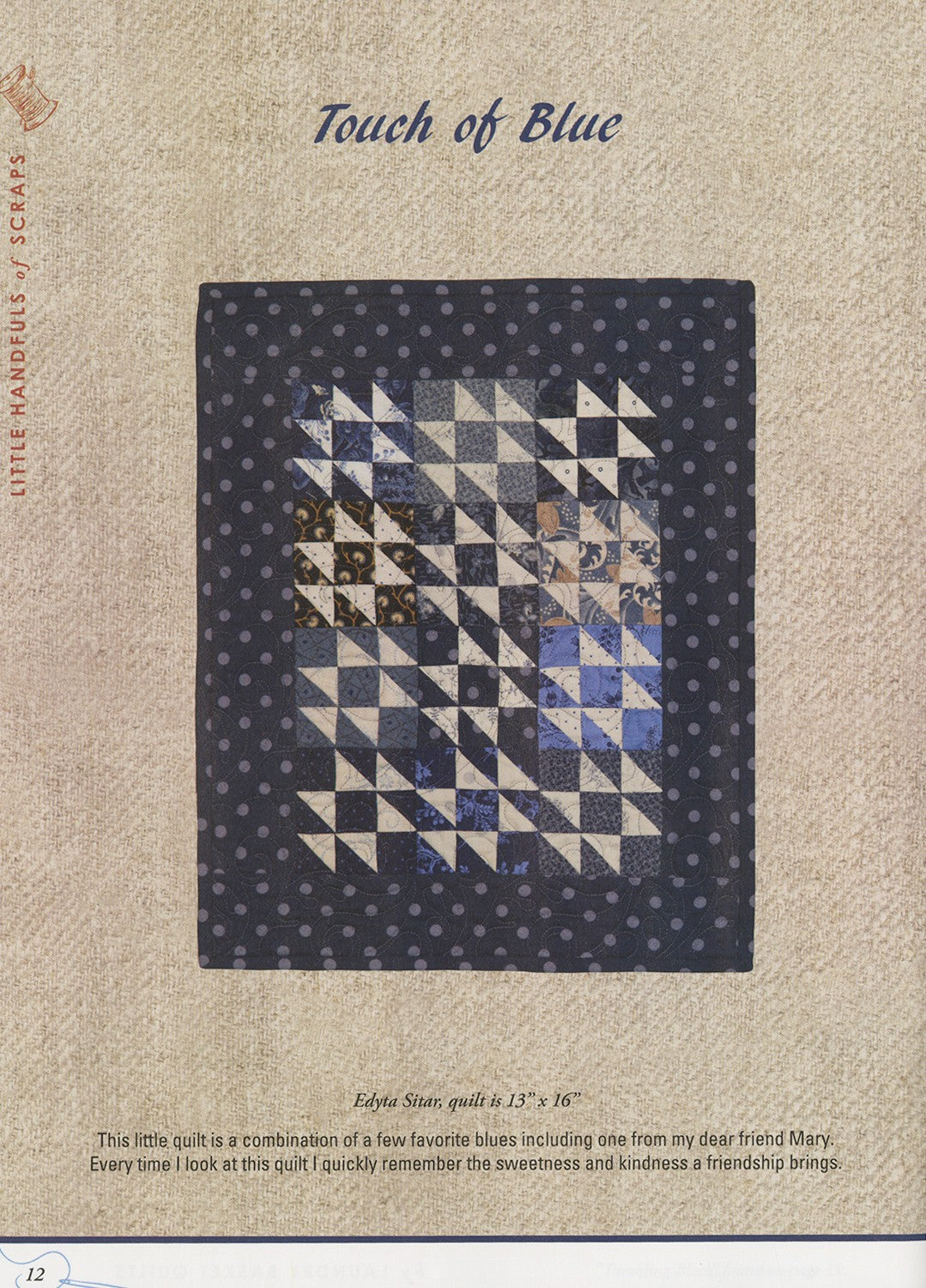 Little Handfuls Of Scraps Quilt Book by Edyta Sitar of Laundry Basket Quilts - Dings & Dents